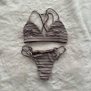 Acacia Swimwear Striped Bikini